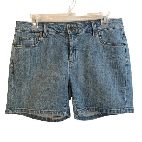 Falls Creek  Denim Med Wash Shorts Ladies 8 - Picture 1 of 11
